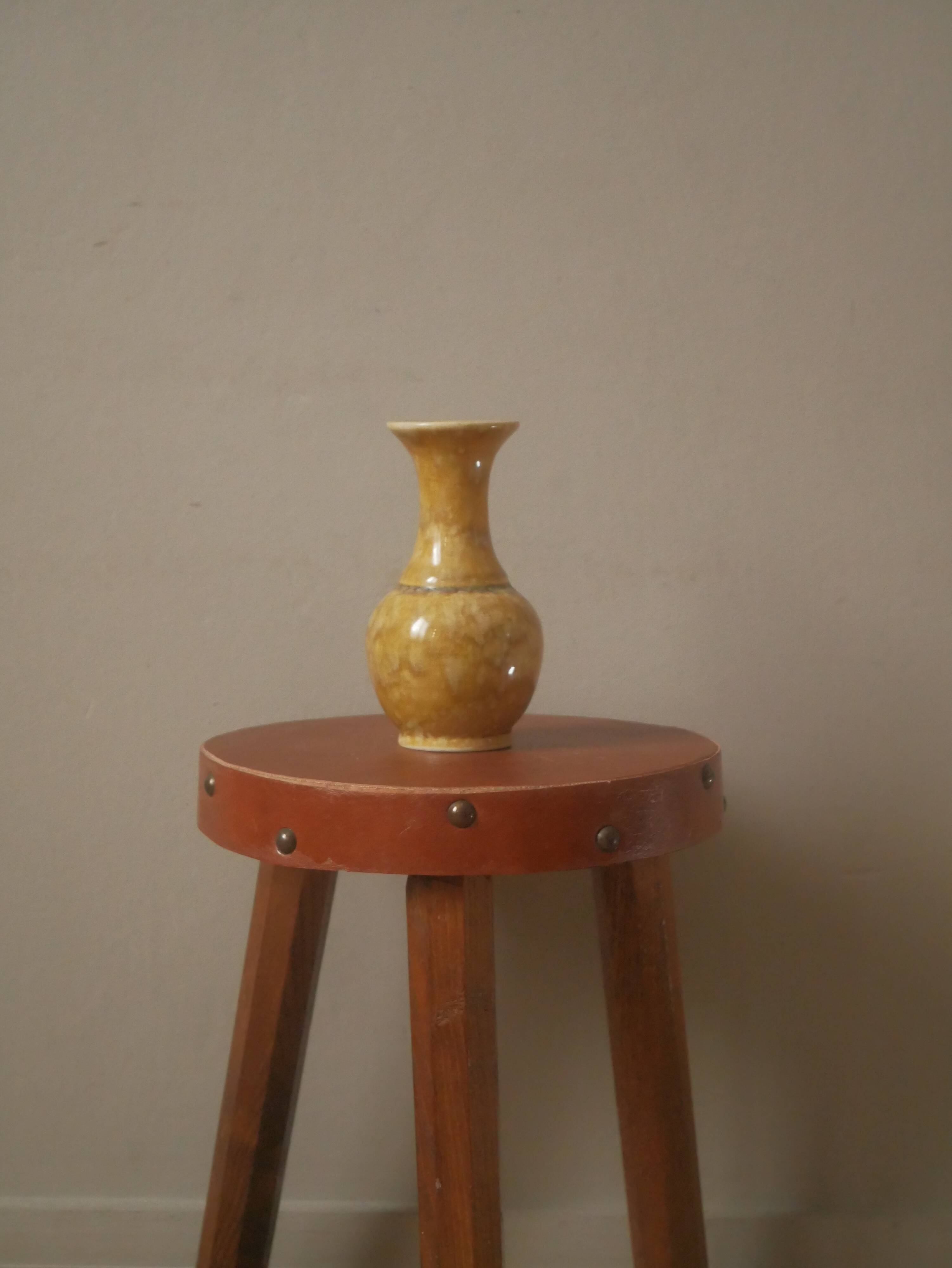 Vase soliflore ceramic handmade old pottery slow Scandinavian country decoration