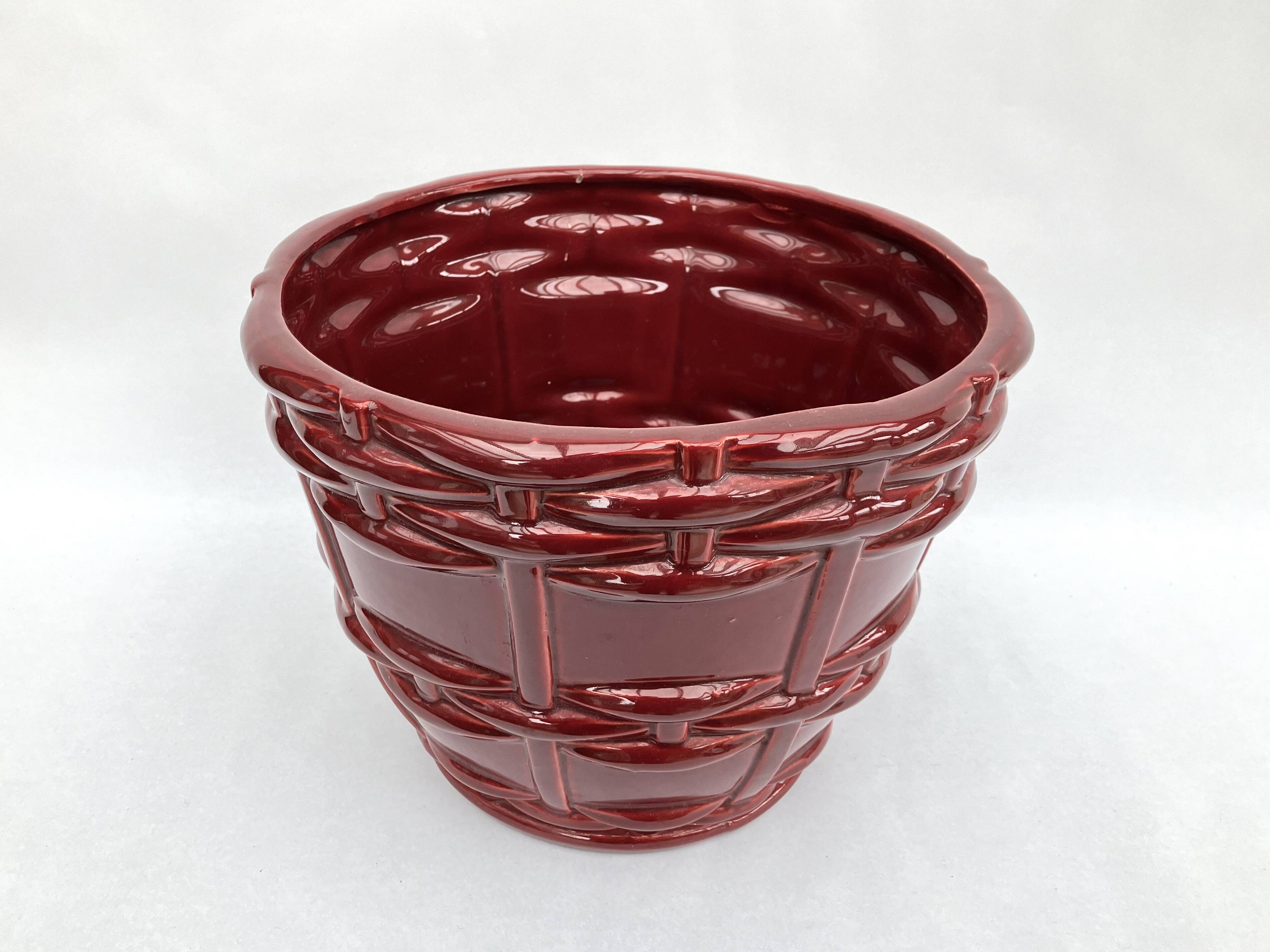 Saint-Clément ceramic planter • B. Letalle • Circa 1950 • 21x26