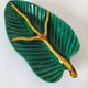 Vallauris ceramic tropical leaf tray, 1950s/1960s