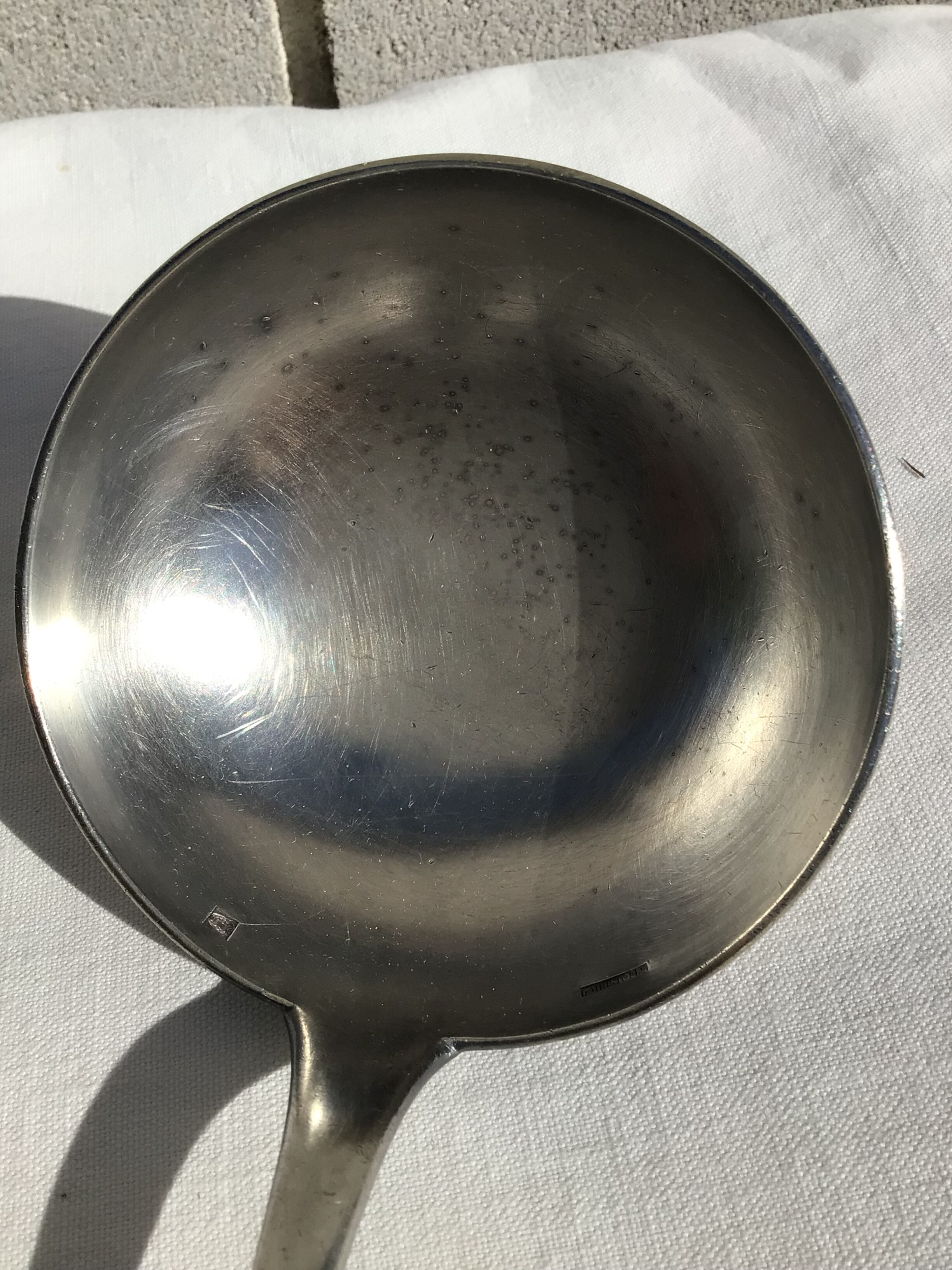 Louche Christofle monogram AB silver-plated antique