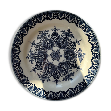 Plat en faïence Gien