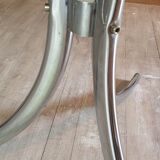 Table and four chrome chairs