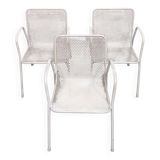 Set of 3 vintage EMU outdoor chairs