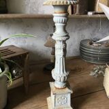 Antique cast iron candle holder