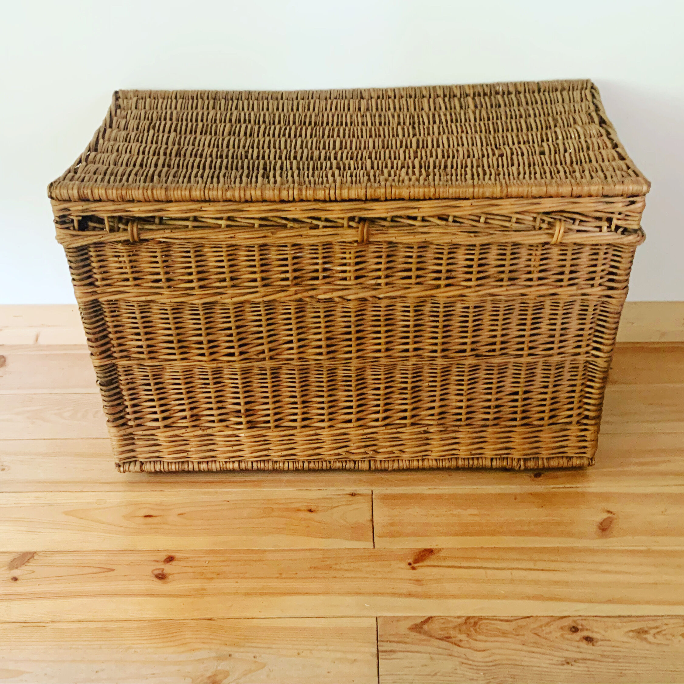 Vintage wicker trunk