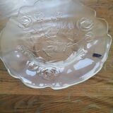 Vintage glass salad bowl