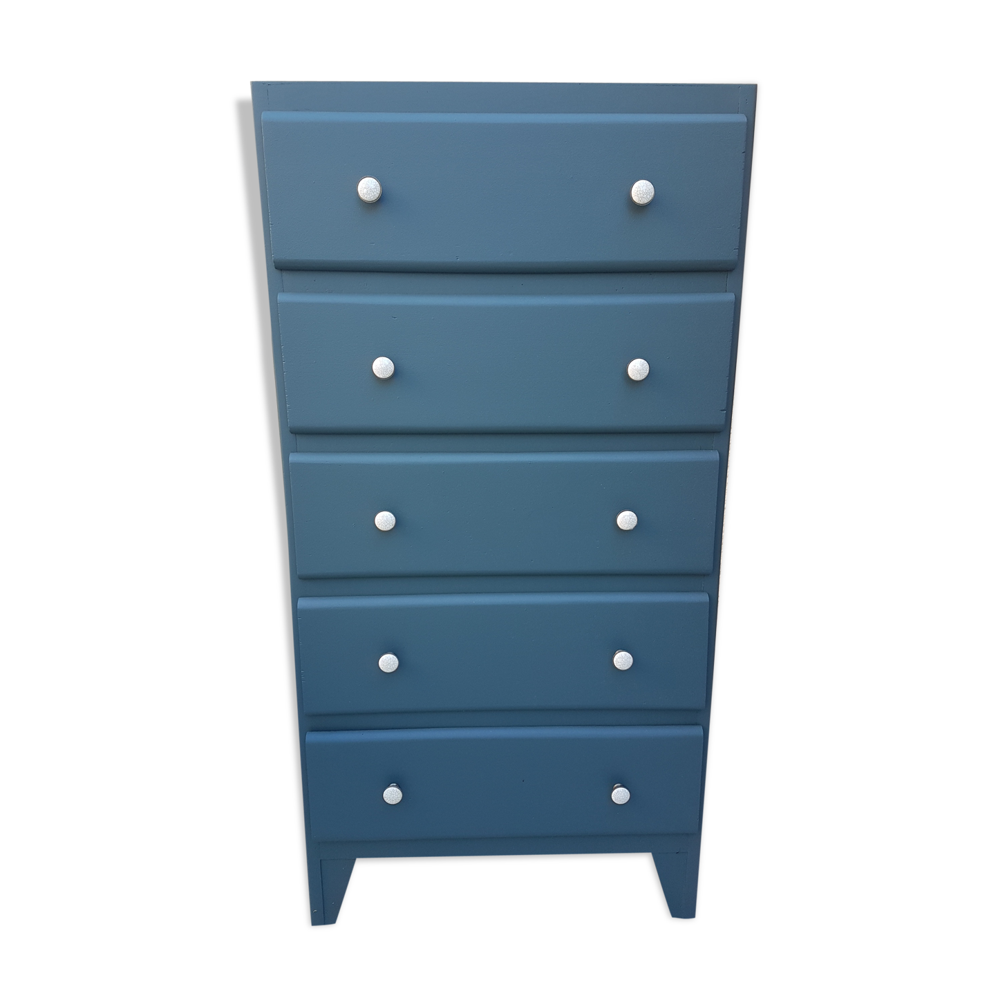 Chiffonier vintage blue oil dark wood