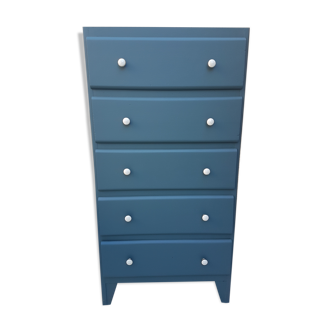 Chiffonier vintage blue oil dark wood