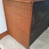 Vintage rattan chest of drawers 4 drawers