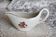 Saucière vintage faïence – Moulin des Loups - Motif fleuri
