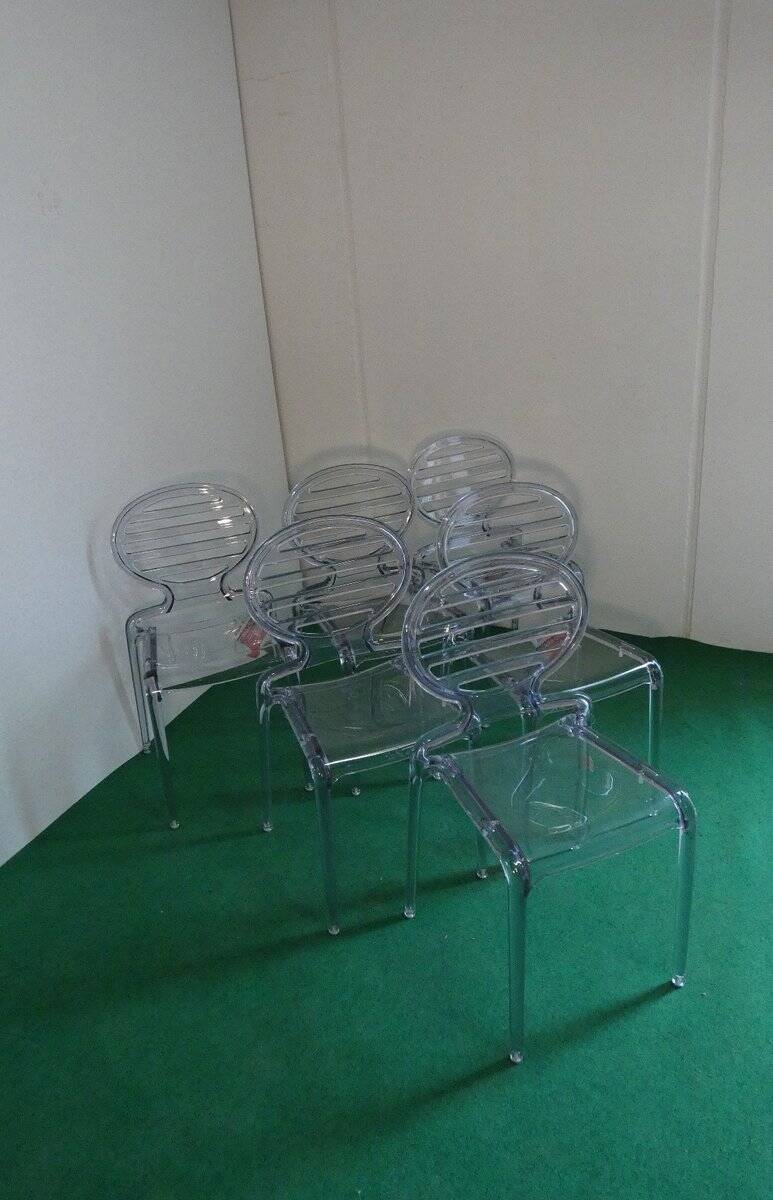 Set of 6 Cocca Chairs by L. Battaglia for Scab, 2014