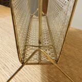 Perforated metal review door