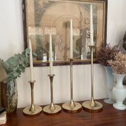 Set of 4 brass candle holders from Villeroy & Boch 45 to 21cm