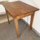 Authentic vintage farmhouse table in solid oak from the 50s and 60s