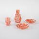 Set of artistic glass items, Italian design, 1970s, production: Italy