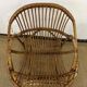 Rattan basket armchair from the 60s and 70s