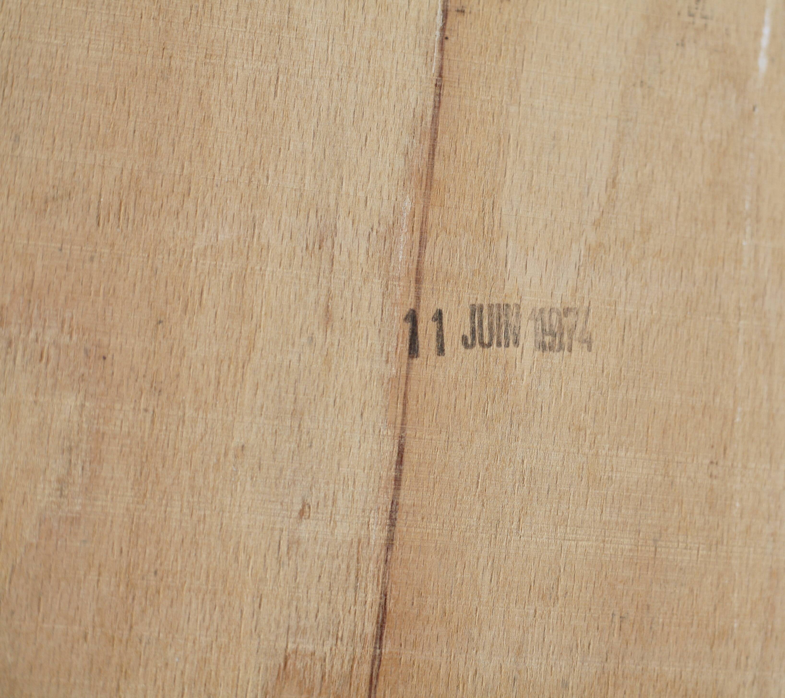 4 armchairs forming a modular sofa. Steel, imitation leather, 70s