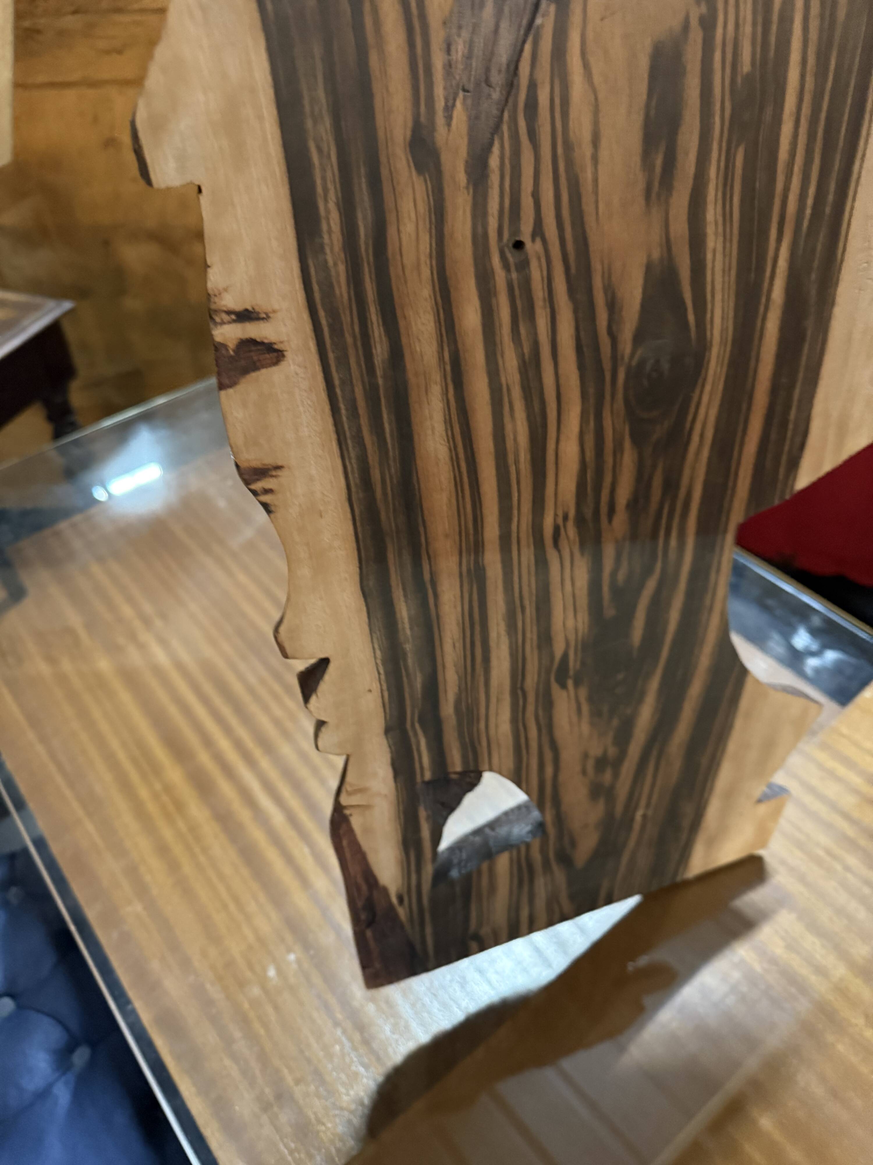 Pair of large African wedding masks