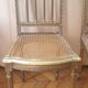 Paire Chaises cannées Louis XVI bois sculpté doré