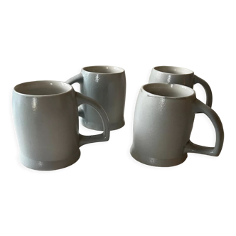 Beer mugs in Alsace stoneware
