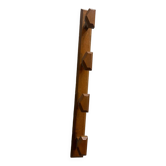 1950s oak wall-mounted coat rack