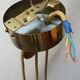 Adjustable scandinavian  brass ceiling lamp from the 70s