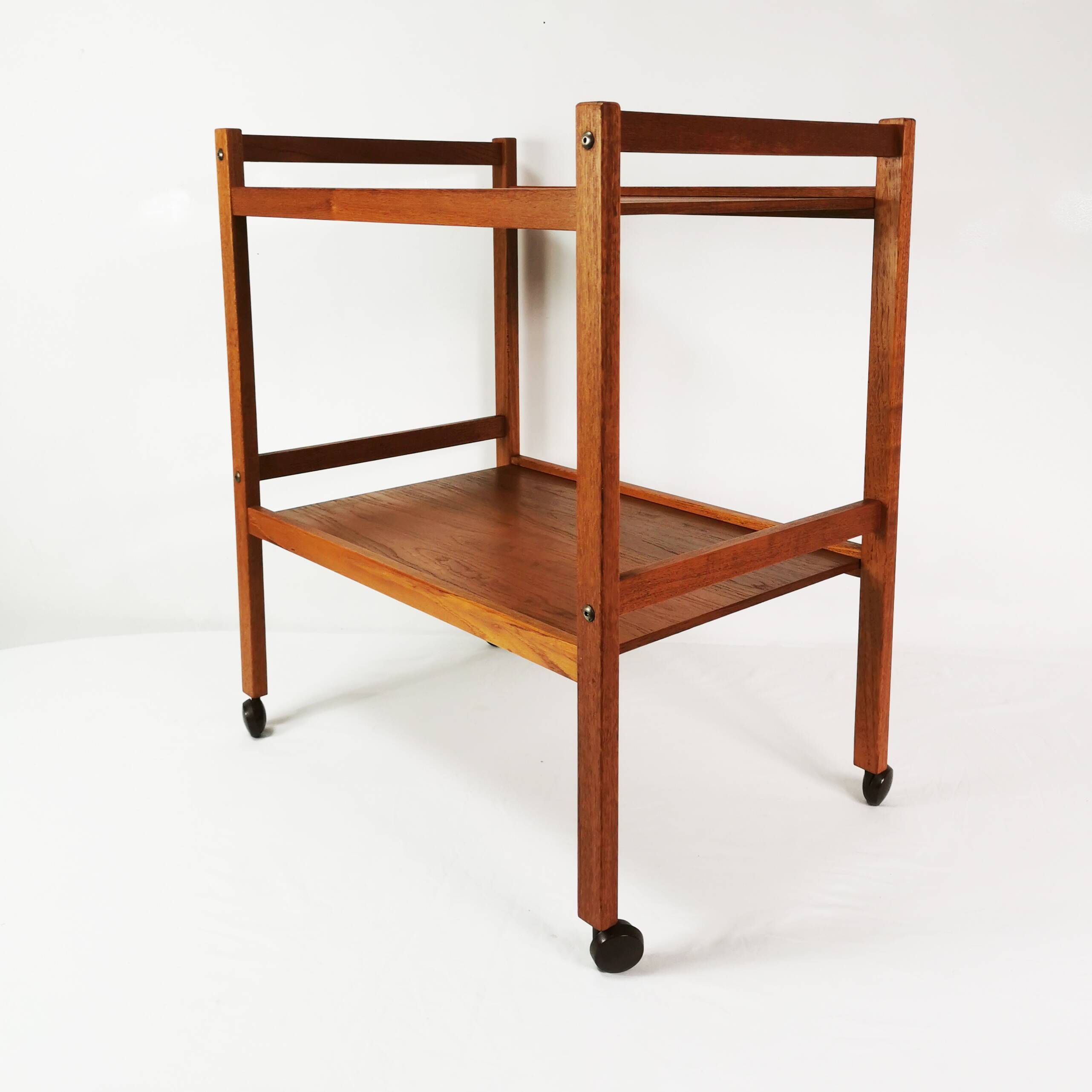 Mid century teak bar table, brdr.forbo, denmark, 1960s