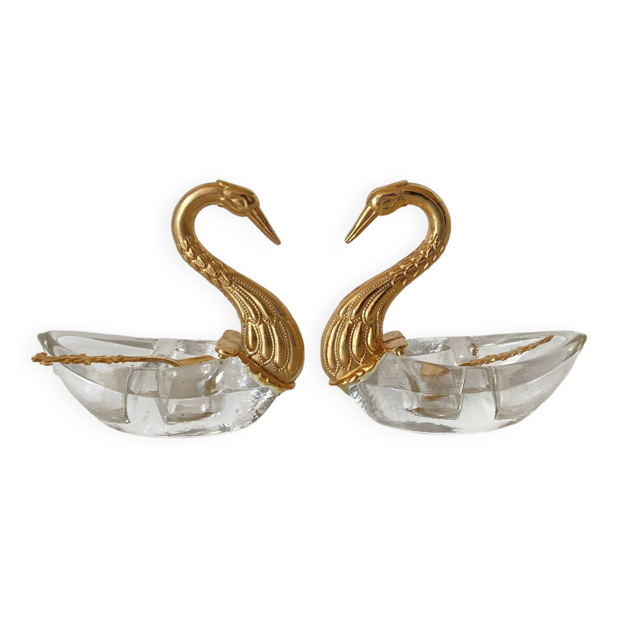 Salt and pepper shakers, 1960s swans