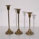 Scandinavian vintage brass candlesticks 1970