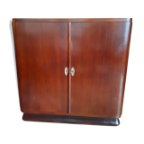 furniture, vintage, music, mahogany veneer, on wheels