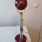 Vintage Iron Metal Chrome Lamp