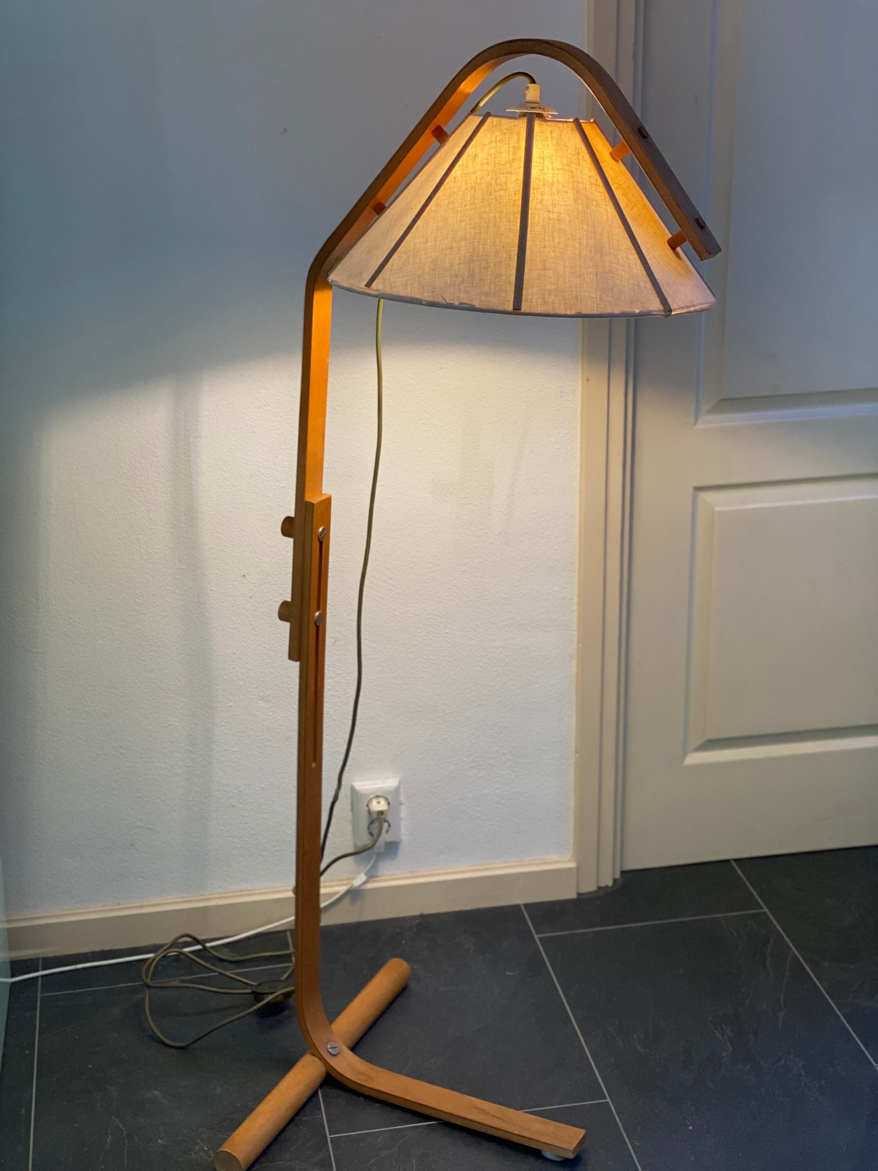 1970’s aneta floor lamp by jan wickelgren