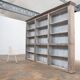 Large Antique French Painted Wooden Bookcase, 1830