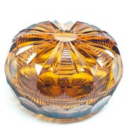 Bonbonnière Art Déco, cristal, Moser, Tchécoslovaquie, années 1930