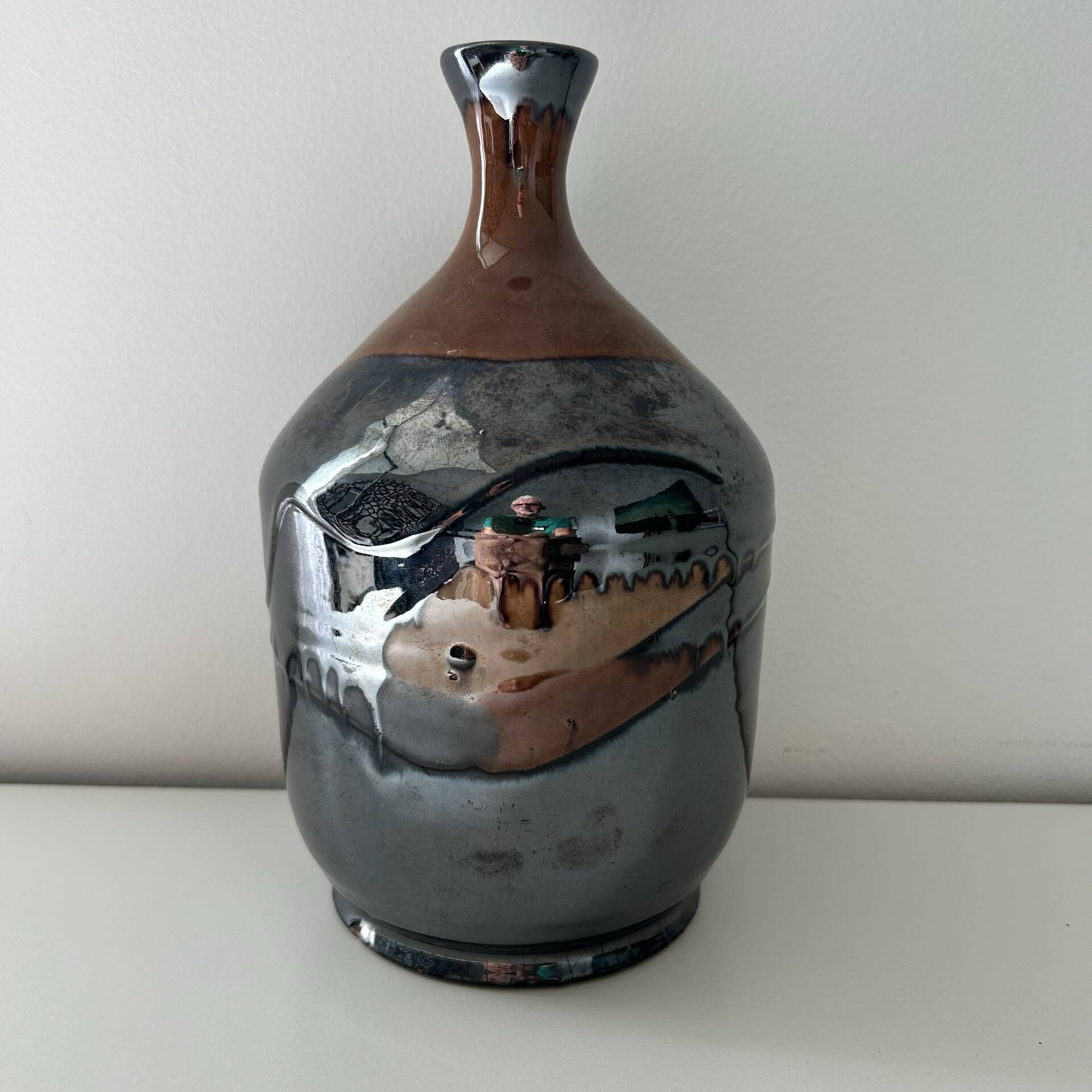 Unique piece vase by a ceramic artist