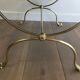 Neoclassical brass style coffee table with dolphin head decoration