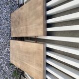 Stripped farmhouse table extensions to 255 cm