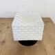 Vintage Square Milk Glass Wall or Ceiling Light, 1970s