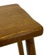 Vintage Set of 3 brutalist oak side or nesting tables 1970s