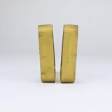 Carl Aubock III Paire de Serre-livres Triangulaires en Fer Doré 5443, Vienne/Autriche, Années 1970