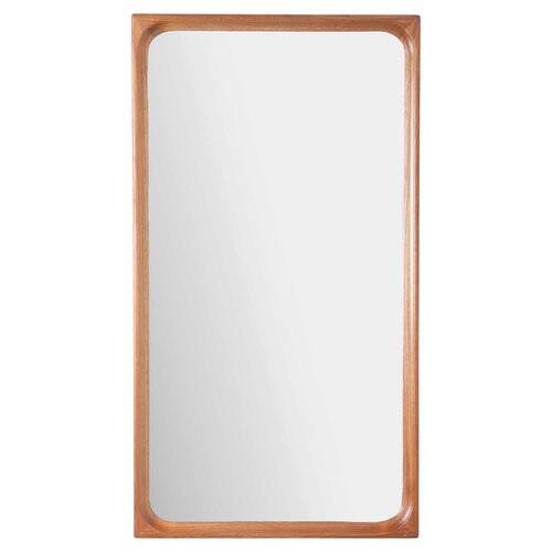 Wall Mirror with Teak Frame, Denmark, 1960s