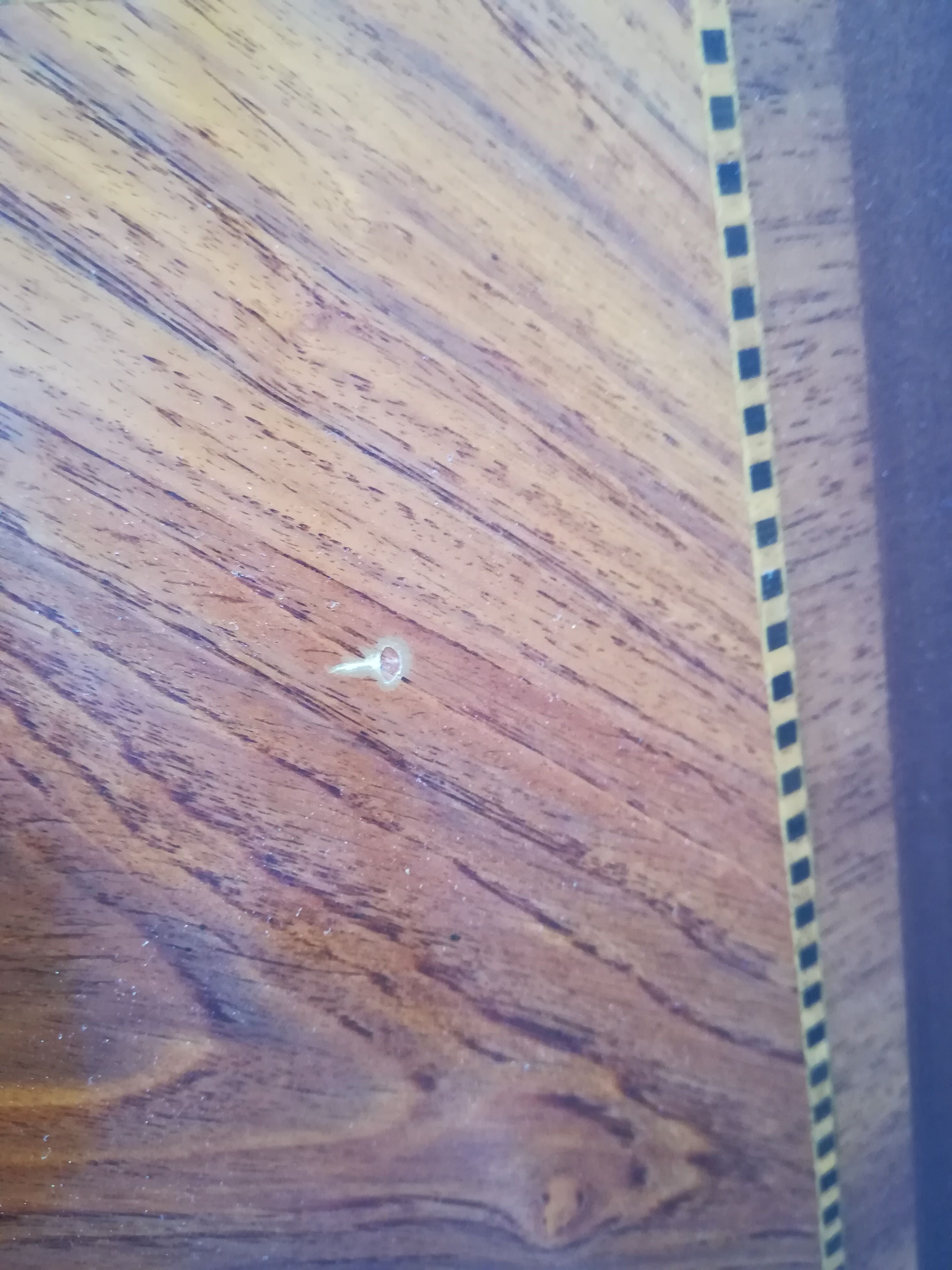 Table in marquetry