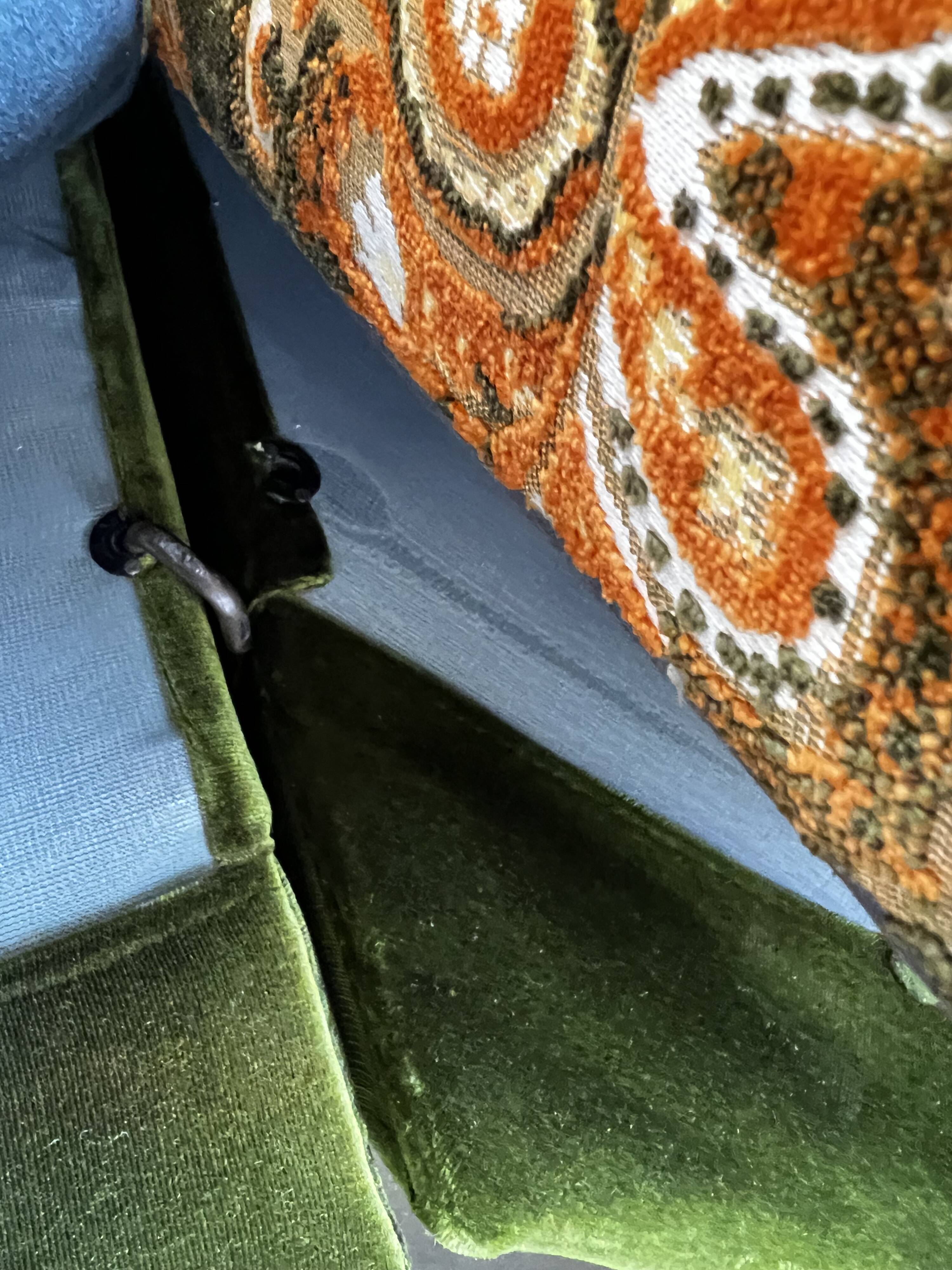 Vintage fringed corner/lounge/sofa seat