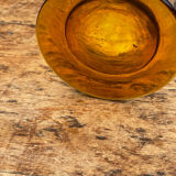 2 carafes cap and vintage amber base