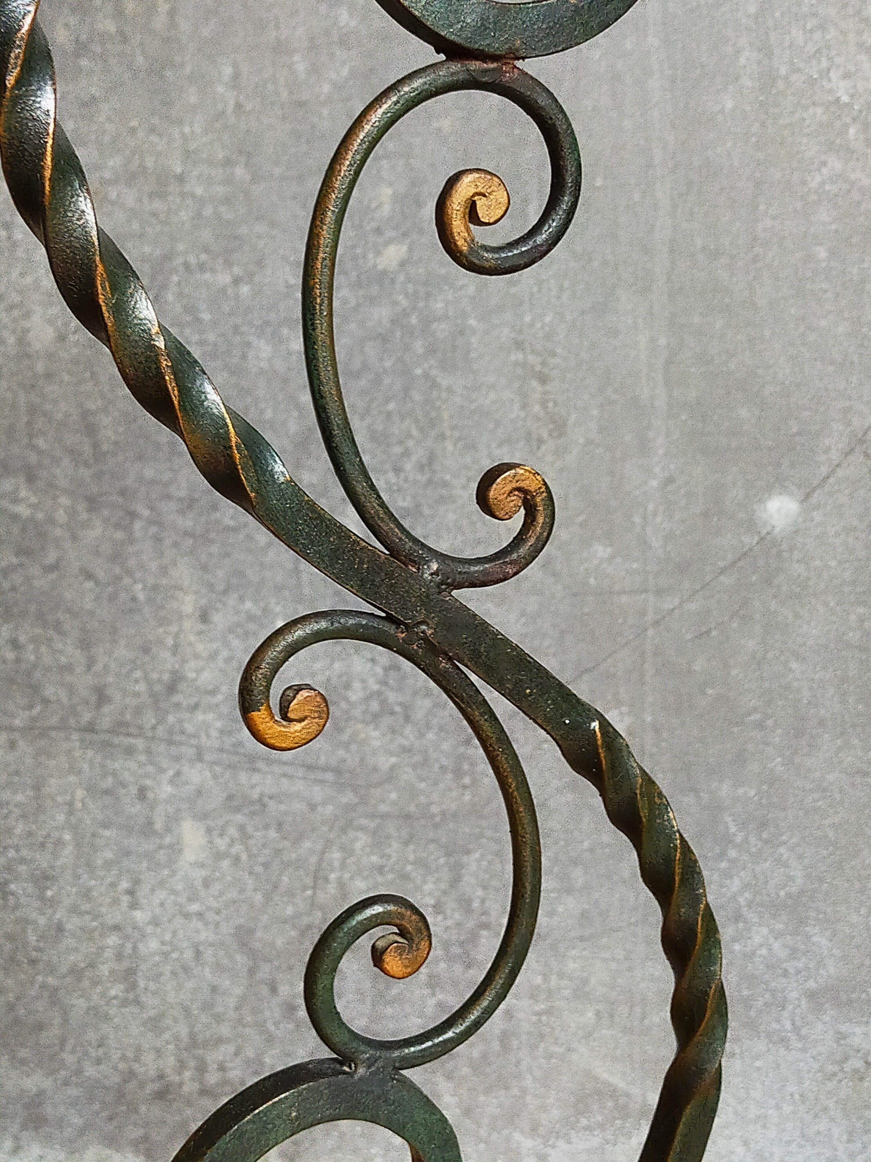 Wrought iron plant harness 50s