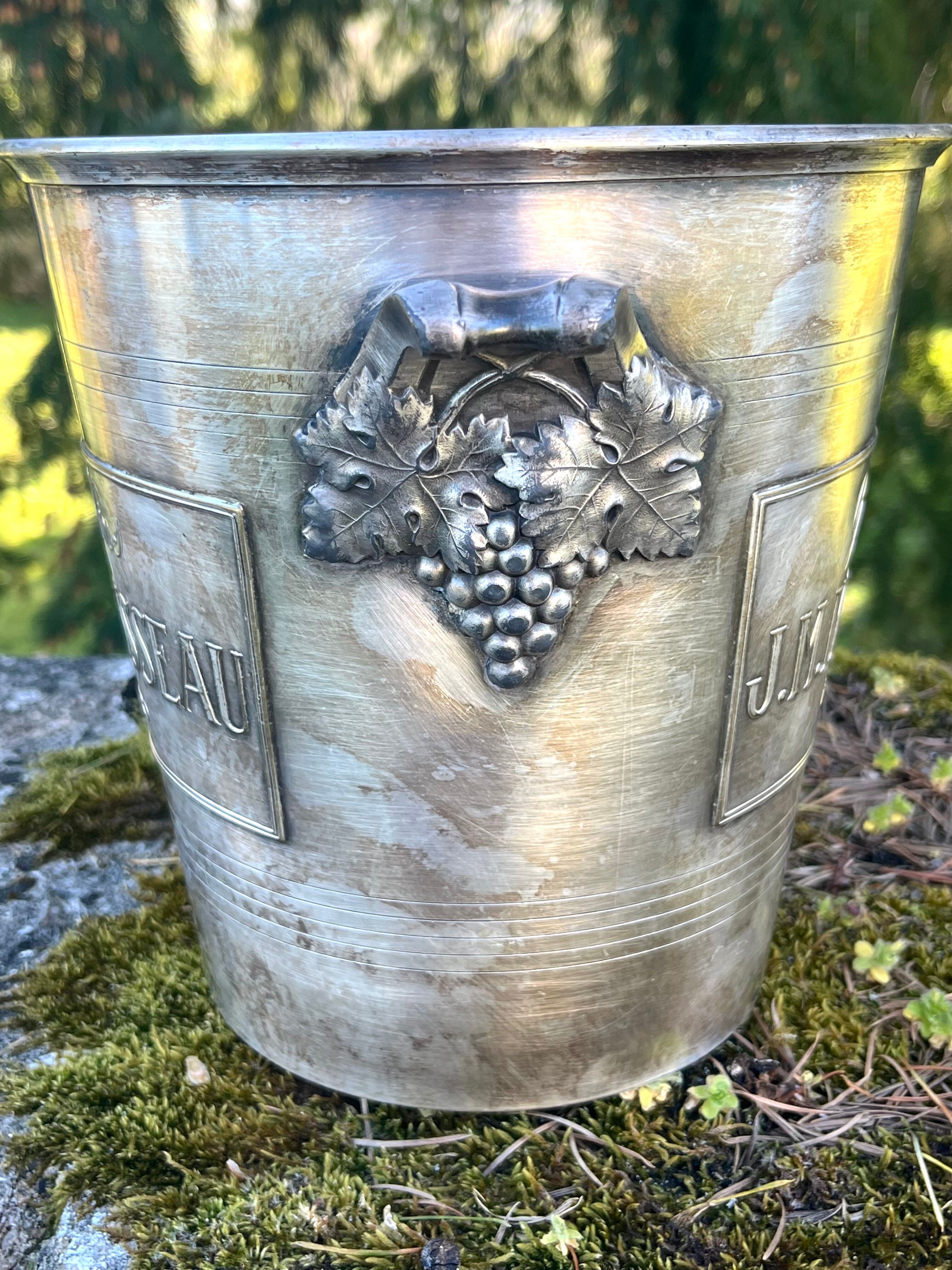Silver Plated Champagne Cooler, Monmousseau Vintage Argit