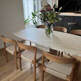 Chaise bistrot en teck et corde