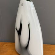 White and Green glass vase by Pomax Hom collection