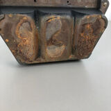 Original midcentury metal brass umbrella stand, Germany, 1950s