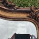 Gilded mirror of louis XV style fireplace 1900 79x145cm